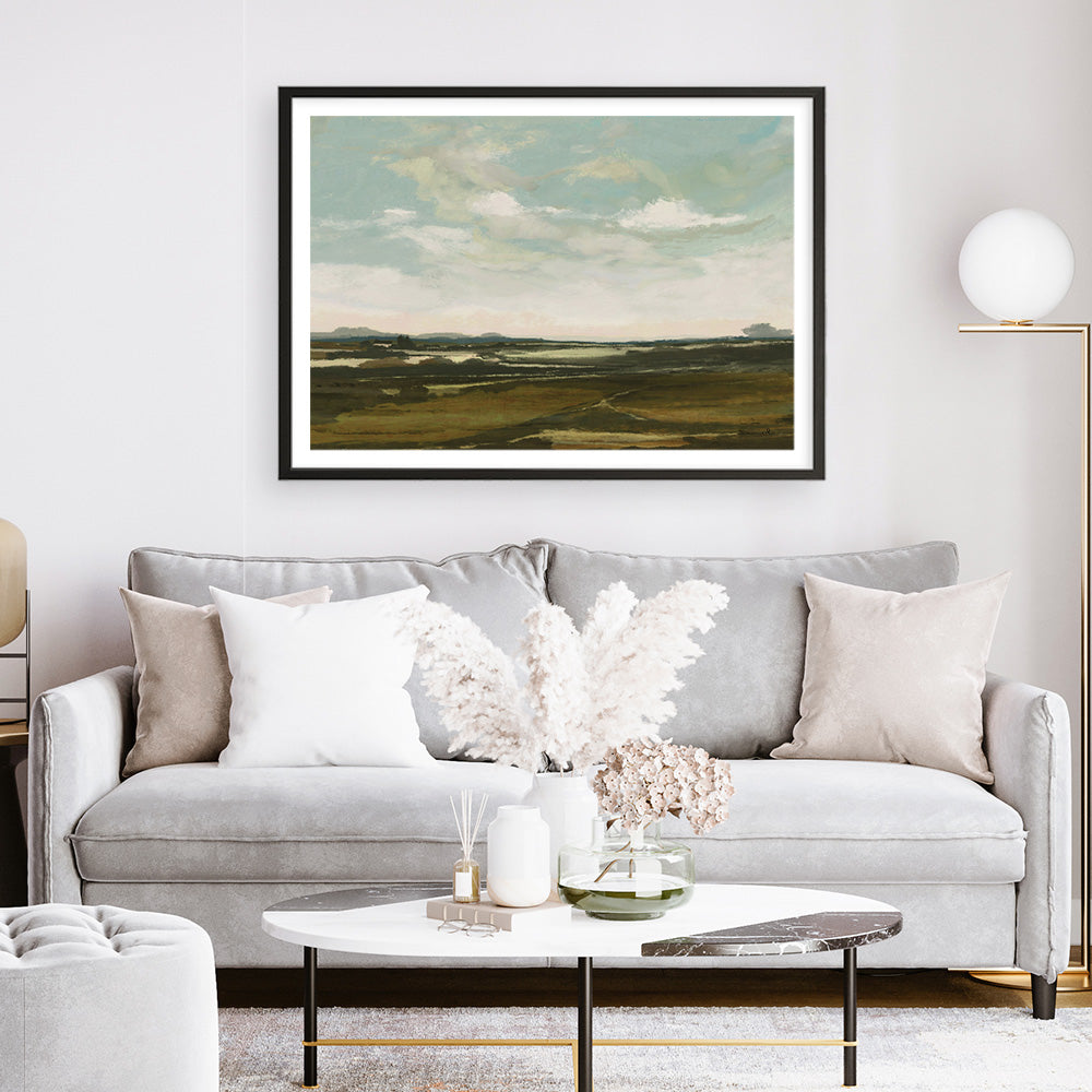 Shop Valley View Art Print a painted abstract themed wall art print from The Print Emporium wall artwork collection - Buy Australian made fine art painting style poster and framed prints for the home and your interior decor room, TPE-DH-145-AP