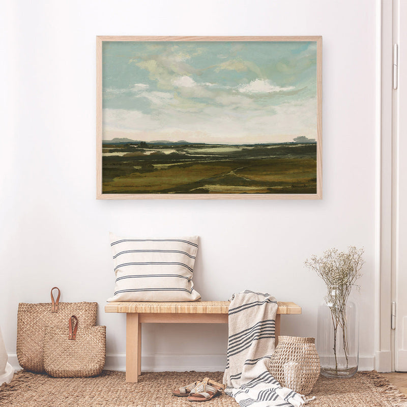 Shop Valley View Art Print a painted abstract themed wall art print from The Print Emporium wall artwork collection - Buy Australian made fine art painting style poster and framed prints for the home and your interior decor room, TPE-DH-145-AP