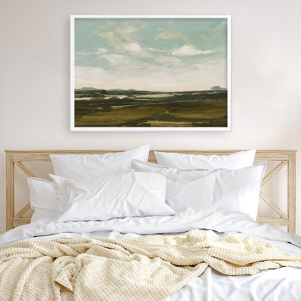 Shop Valley View Art Print a painted abstract themed wall art print from The Print Emporium wall artwork collection - Buy Australian made fine art painting style poster and framed prints for the home and your interior decor room, TPE-DH-145-AP