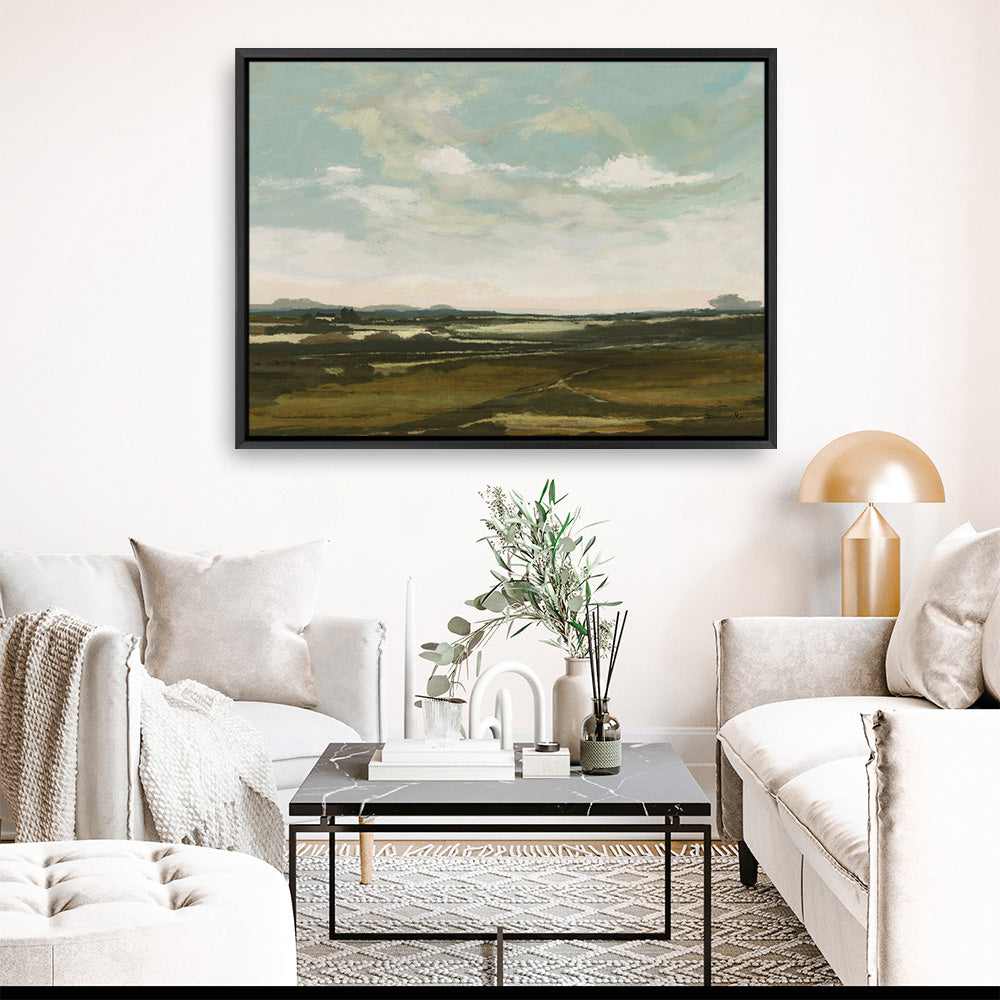 Shop Valley View Canvas Print a painted abstract themed framed canvas wall art print from The Print Emporium artwork collection - Buy Australian made fine art painting style stretched canvas prints for the home and your interior decor space, TPE-DH-145-CA-35X46-NF
