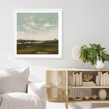 Shop Valley View (Square) Art Print a painted abstract themed wall art print from The Print Emporium wall artwork collection - Buy Australian made fine art painting style poster and framed prints for the home and your interior decor room, TPE-DH-229-AP