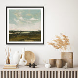 Shop Valley View (Square) Art Print a painted abstract themed wall art print from The Print Emporium wall artwork collection - Buy Australian made fine art painting style poster and framed prints for the home and your interior decor room, TPE-DH-229-AP