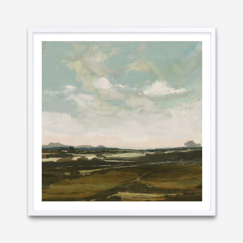 Shop Valley View (Square) Art Print a painted abstract themed wall art print from The Print Emporium wall artwork collection - Buy Australian made fine art painting style poster and framed prints for the home and your interior decor room, TPE-DH-229-AP