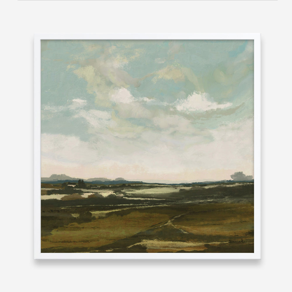 Shop Valley View (Square) Art Print a painted abstract themed wall art print from The Print Emporium wall artwork collection - Buy Australian made fine art painting style poster and framed prints for the home and your interior decor room, TPE-DH-229-AP