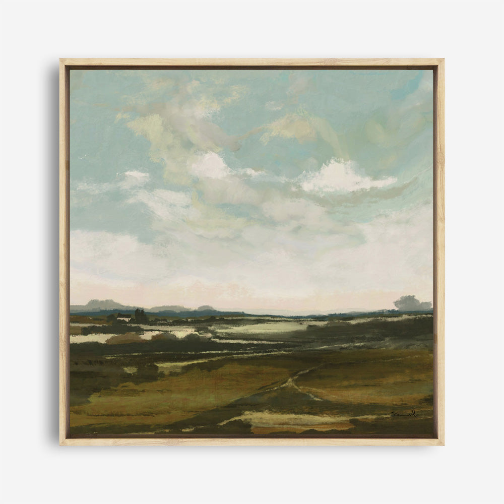 Shop Valley View (Square) Canvas Print a painted abstract themed framed canvas wall art print from The Print Emporium artwork collection - Buy Australian made fine art painting style stretched canvas prints for the home and your interior decor space, TPE-DH-229-CA-40X40-NF