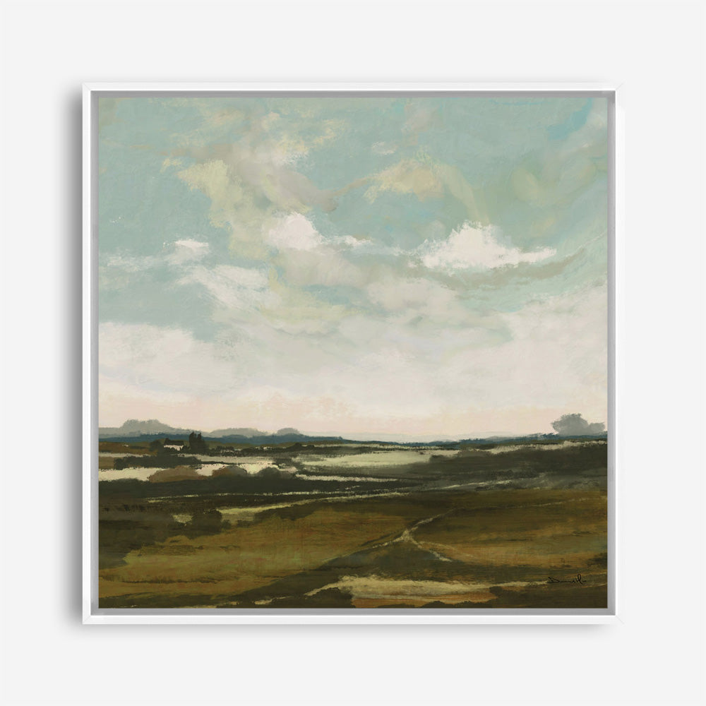 Shop Valley View (Square) Canvas Print a painted abstract themed framed canvas wall art print from The Print Emporium artwork collection - Buy Australian made fine art painting style stretched canvas prints for the home and your interior decor space, TPE-DH-229-CA-40X40-NF