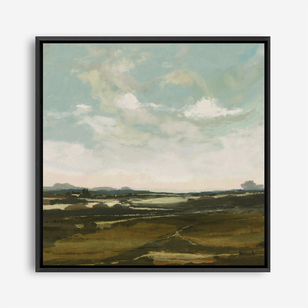 Shop Valley View (Square) Canvas Print a painted abstract themed framed canvas wall art print from The Print Emporium artwork collection - Buy Australian made fine art painting style stretched canvas prints for the home and your interior decor space, TPE-DH-229-CA-40X40-NF