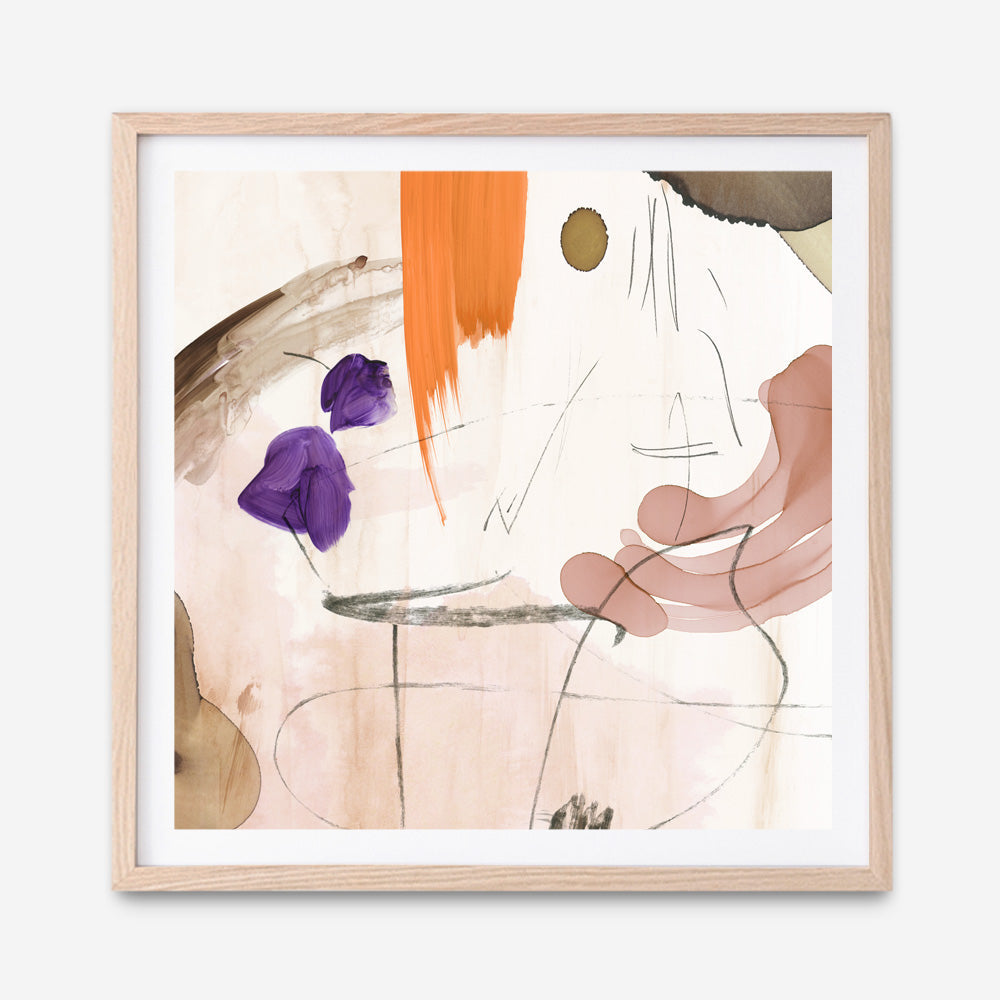 Shop Velvet At Dusk I (Square) Art Print a painted abstract themed wall art print from The Print Emporium wall artwork collection - Buy Australian made fine art painting style poster and framed prints for the home and your interior decor room, TPE-PC-PI400-AP