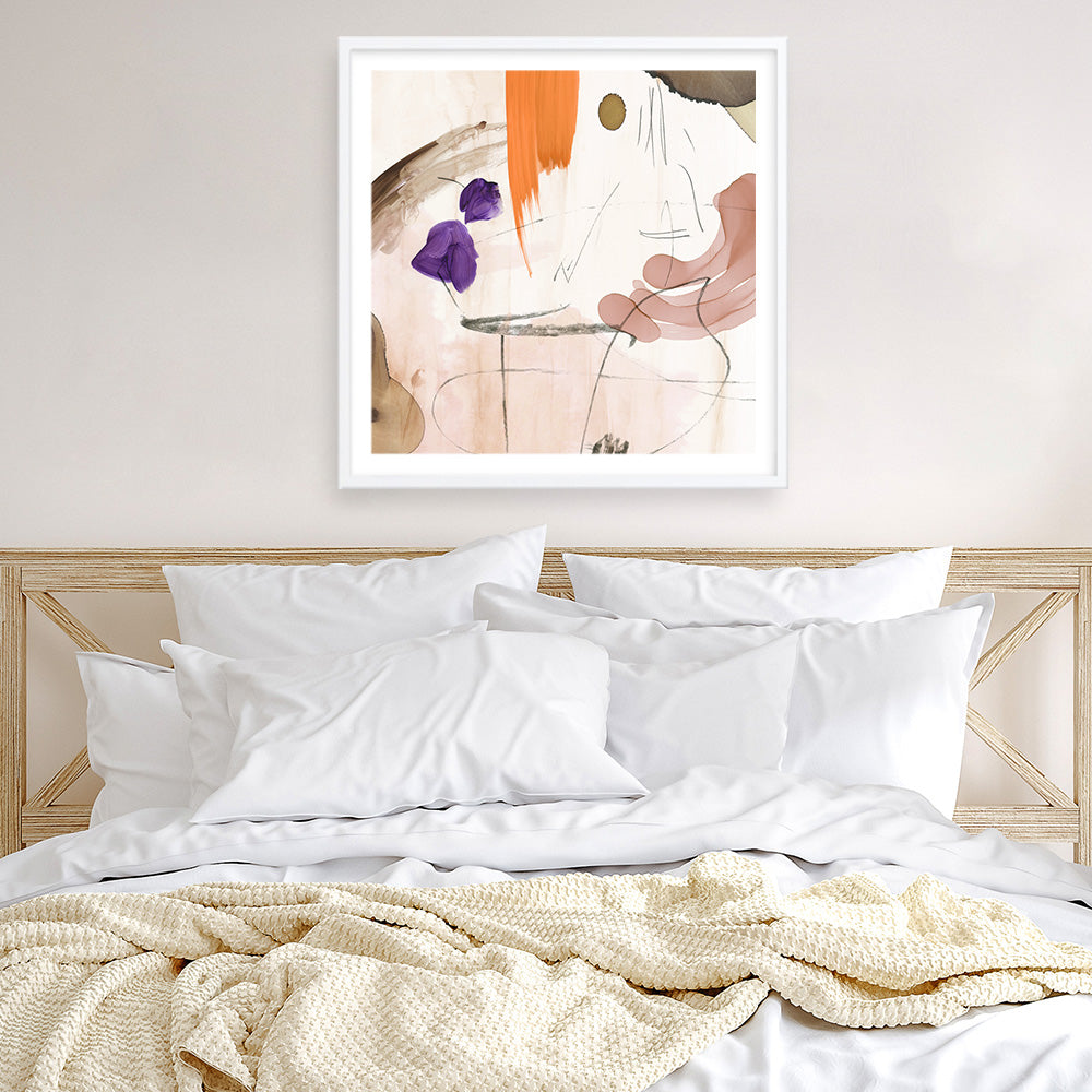 Shop Velvet At Dusk I (Square) Art Print a painted abstract themed wall art print from The Print Emporium wall artwork collection - Buy Australian made fine art painting style poster and framed prints for the home and your interior decor room, TPE-PC-PI400-AP