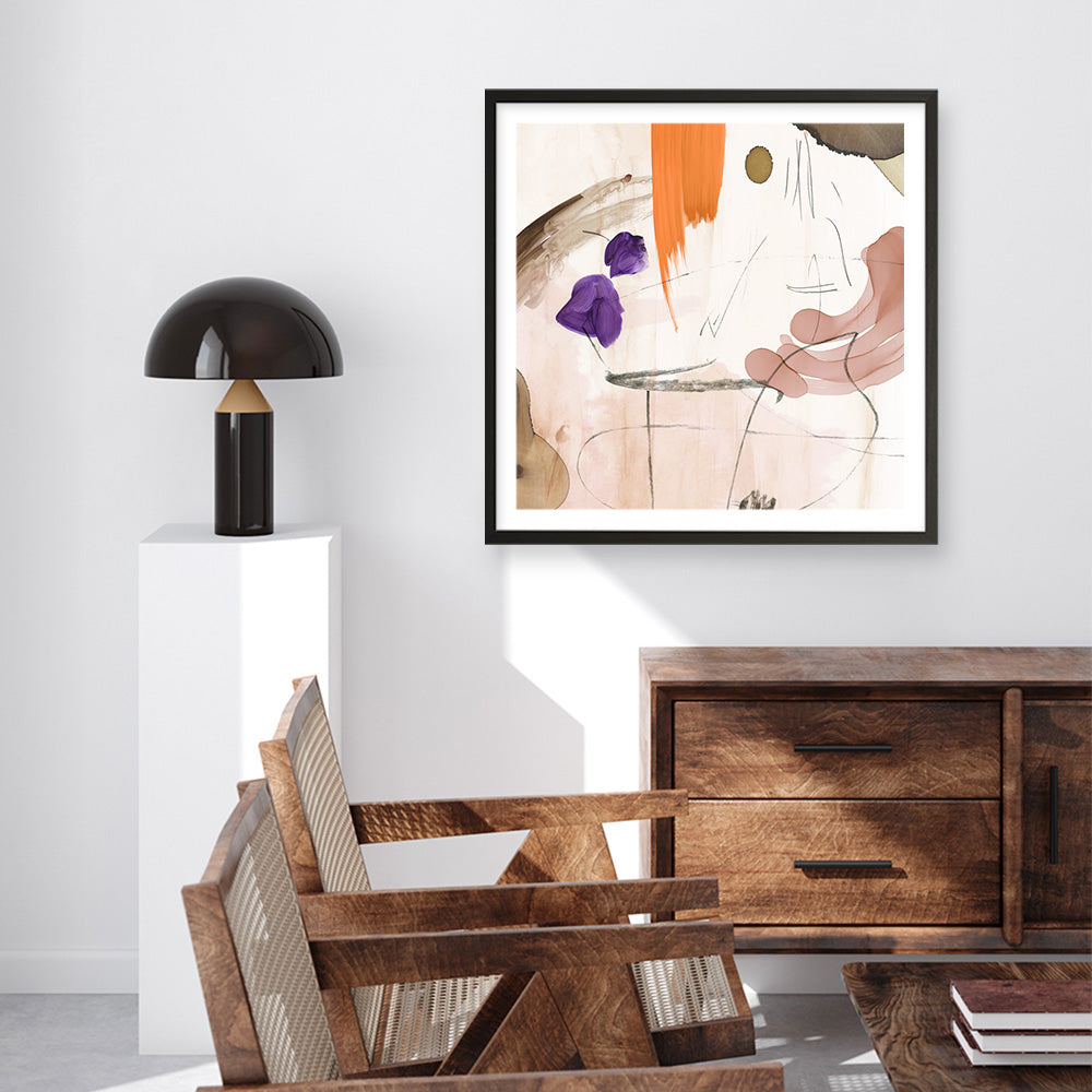 Shop Velvet At Dusk I (Square) Art Print a painted abstract themed wall art print from The Print Emporium wall artwork collection - Buy Australian made fine art painting style poster and framed prints for the home and your interior decor room, TPE-PC-PI400-AP