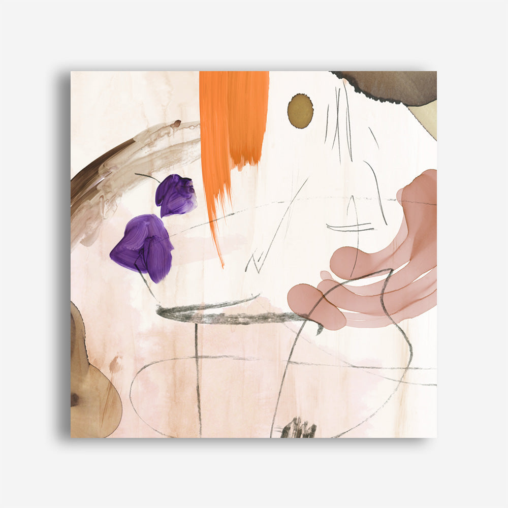 Shop Velvet At Dusk I (Square) Canvas Print a painted abstract themed framed canvas wall art print from The Print Emporium artwork collection - Buy Australian made fine art painting style stretched canvas prints for the home and your interior decor space, TPE-PC-PI400-CA-40X40-NF