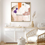 Shop Velvet At Dusk I (Square) Canvas Print a painted abstract themed framed canvas wall art print from The Print Emporium artwork collection - Buy Australian made fine art painting style stretched canvas prints for the home and your interior decor space, TPE-PC-PI400-CA-40X40-NF