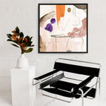 Shop Velvet At Dusk I (Square) Canvas Print a painted abstract themed framed canvas wall art print from The Print Emporium artwork collection - Buy Australian made fine art painting style stretched canvas prints for the home and your interior decor space, TPE-PC-PI400-CA-40X40-NF