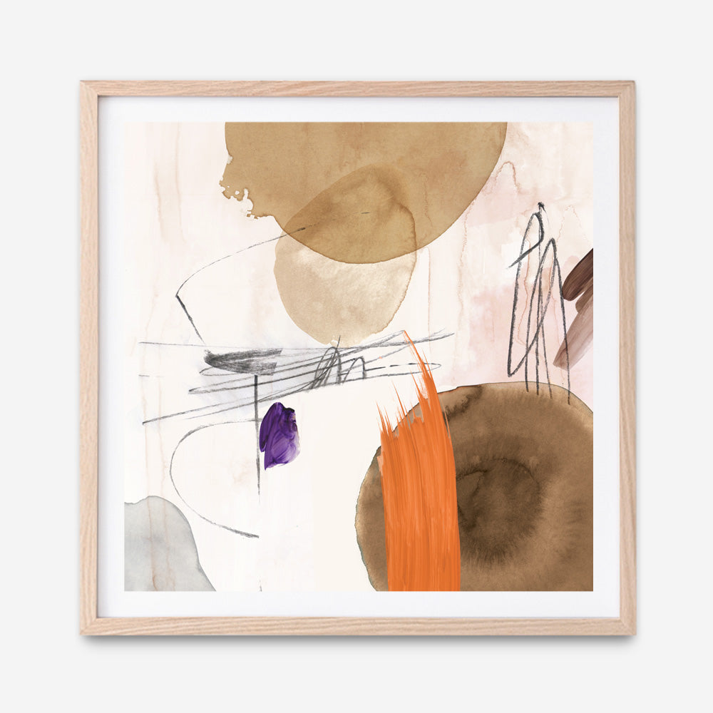 Shop Velvet At Dusk II (Square) Art Print a painted abstract themed wall art print from The Print Emporium wall artwork collection - Buy Australian made fine art painting style poster and framed prints for the home and your interior decor room, TPE-PC-PI401-AP