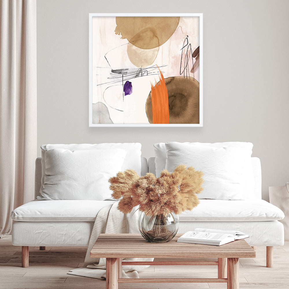 Shop Velvet At Dusk II (Square) Art Print a painted abstract themed wall art print from The Print Emporium wall artwork collection - Buy Australian made fine art painting style poster and framed prints for the home and your interior decor room, TPE-PC-PI401-AP