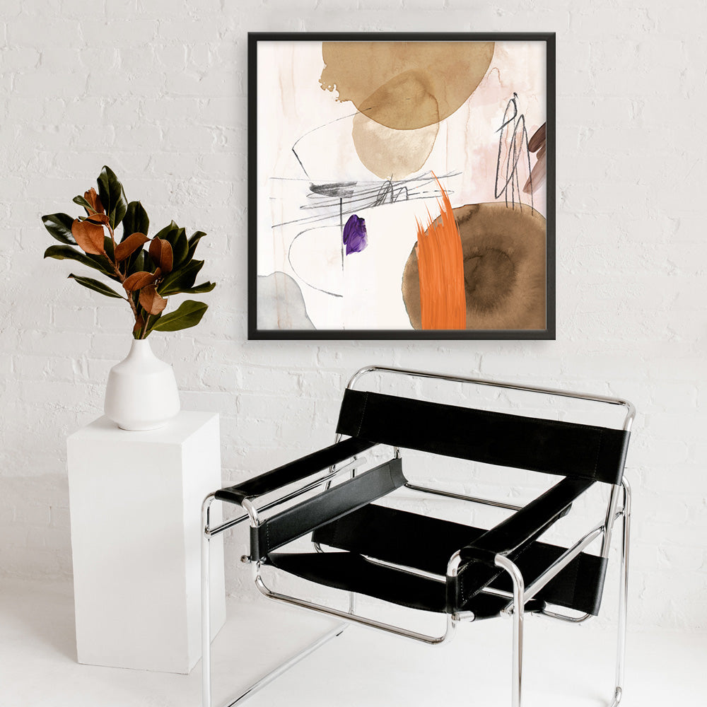 Shop Velvet At Dusk II (Square) Art Print a painted abstract themed wall art print from The Print Emporium wall artwork collection - Buy Australian made fine art painting style poster and framed prints for the home and your interior decor room, TPE-PC-PI401-AP