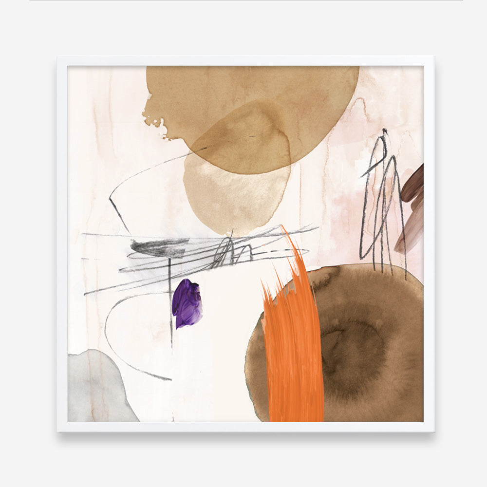 Shop Velvet At Dusk II (Square) Art Print a painted abstract themed wall art print from The Print Emporium wall artwork collection - Buy Australian made fine art painting style poster and framed prints for the home and your interior decor room, TPE-PC-PI401-AP