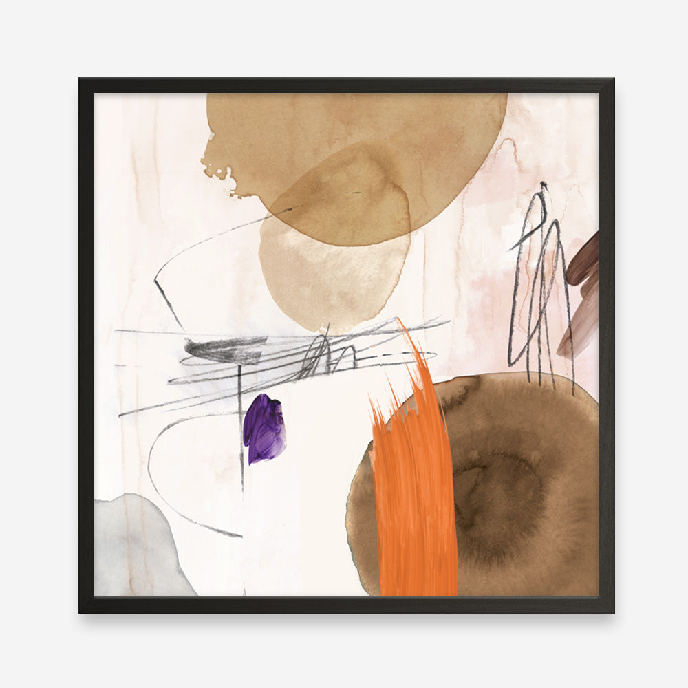 Shop Velvet At Dusk II (Square) Art Print a painted abstract themed wall art print from The Print Emporium wall artwork collection - Buy Australian made fine art painting style poster and framed prints for the home and your interior decor room, TPE-PC-PI401-AP