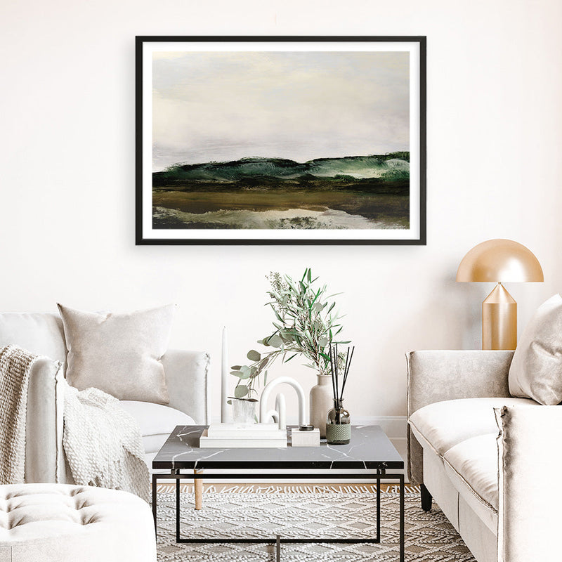 Shop Verte 1 Art Print a painted abstract themed wall art print from The Print Emporium wall artwork collection - Buy Australian made fine art painting style poster and framed prints for the home and your interior decor room, TPE-DH-368-AP
