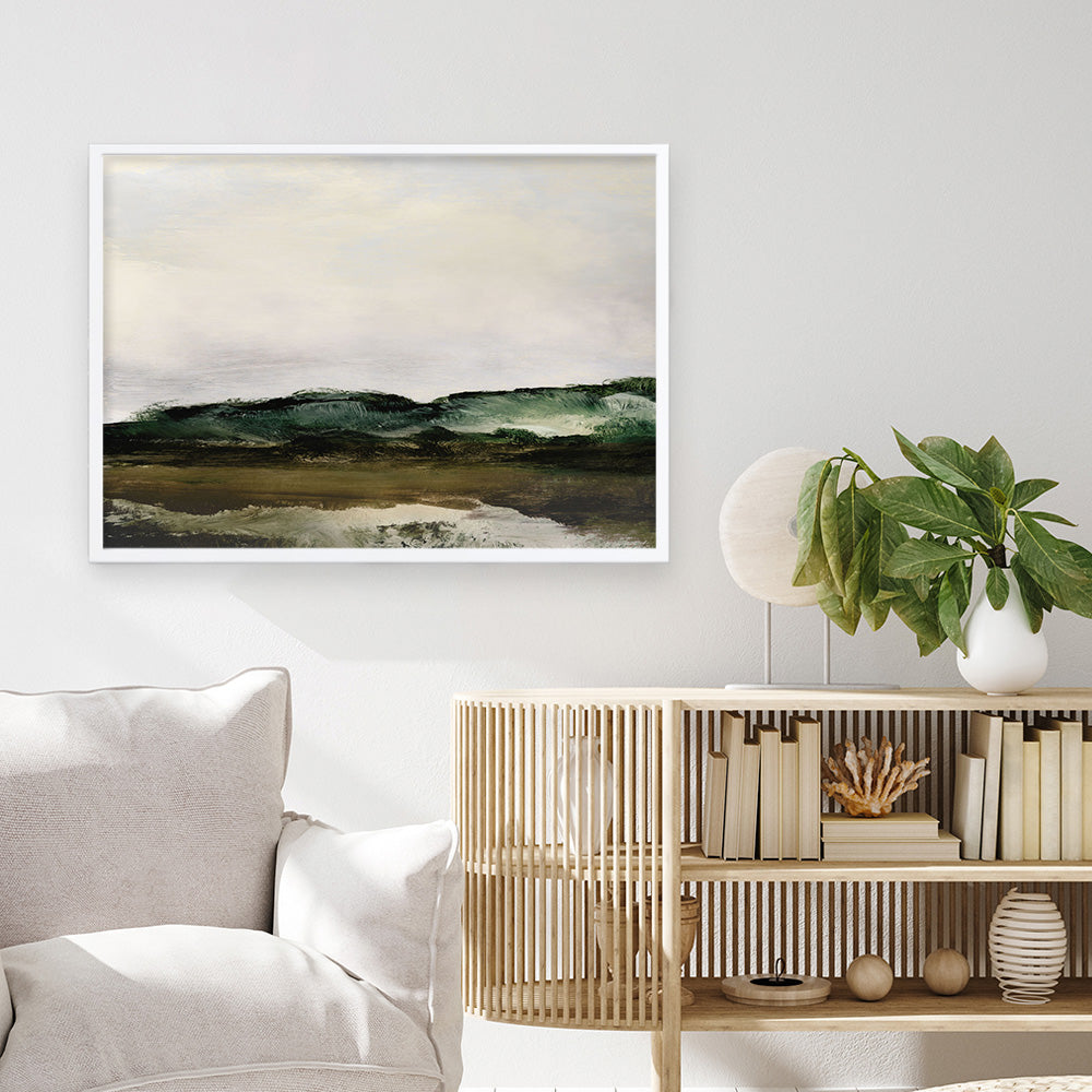 Shop Verte 1 Art Print a painted abstract themed wall art print from The Print Emporium wall artwork collection - Buy Australian made fine art painting style poster and framed prints for the home and your interior decor room, TPE-DH-368-AP