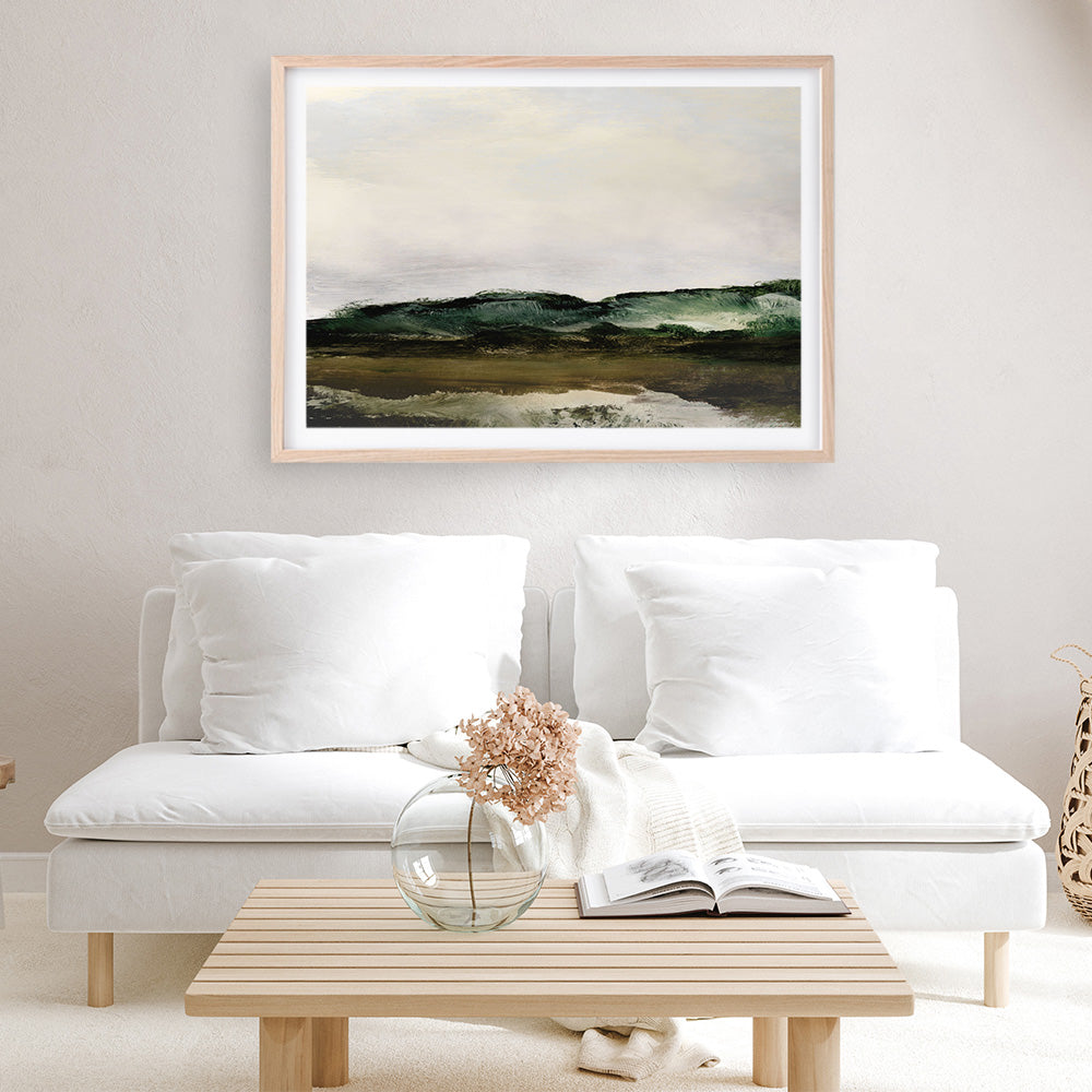 Shop Verte 1 Art Print a painted abstract themed wall art print from The Print Emporium wall artwork collection - Buy Australian made fine art painting style poster and framed prints for the home and your interior decor room, TPE-DH-368-AP