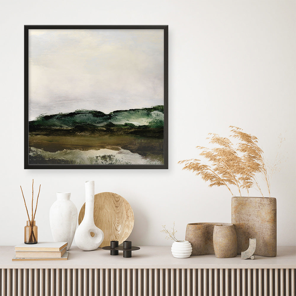 Shop Verte 1 (Square) Art Print a painted abstract themed wall art print from The Print Emporium wall artwork collection - Buy Australian made fine art painting style poster and framed prints for the home and your interior decor room, TPE-DH-181-AP