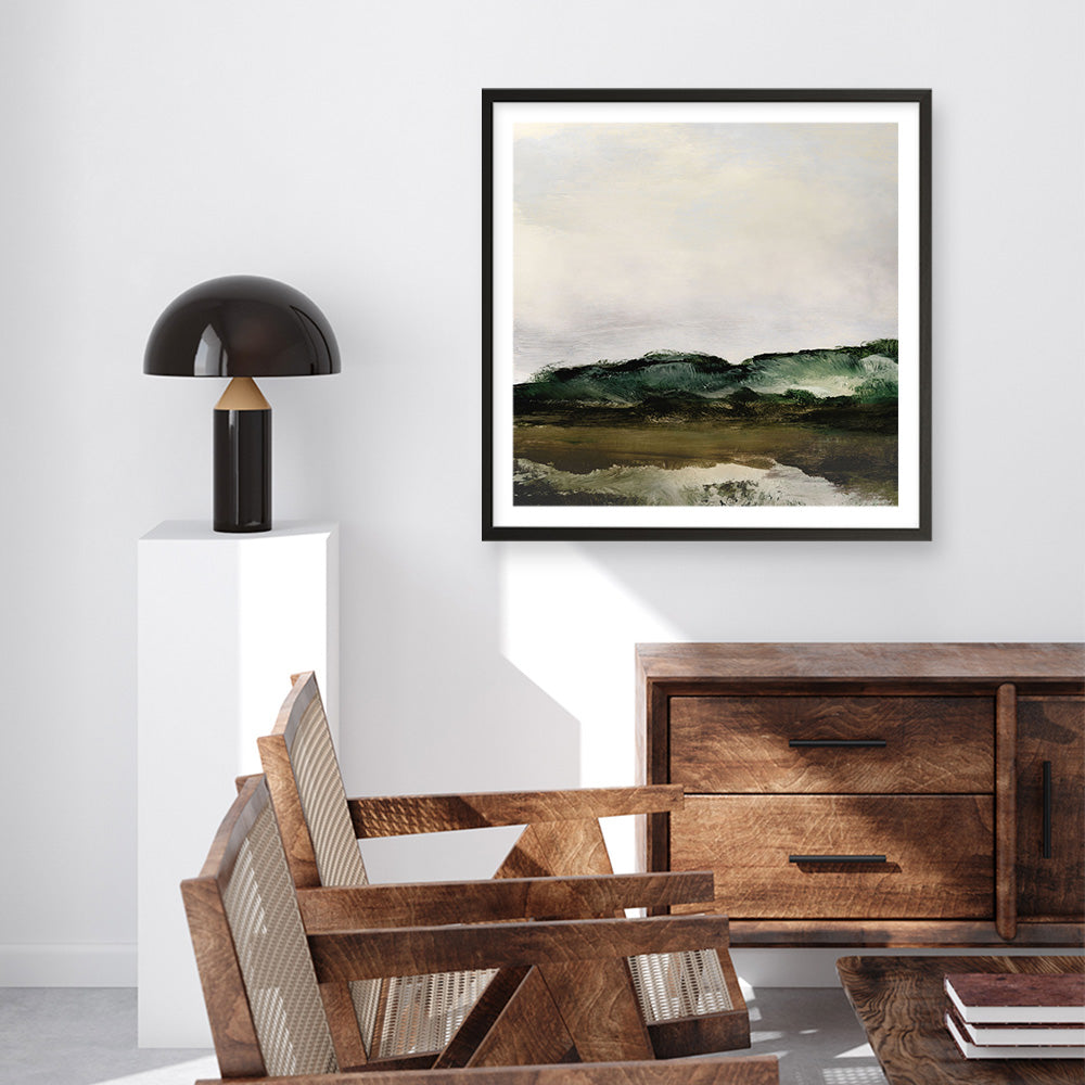 Shop Verte 1 (Square) Art Print a painted abstract themed wall art print from The Print Emporium wall artwork collection - Buy Australian made fine art painting style poster and framed prints for the home and your interior decor room, TPE-DH-181-AP