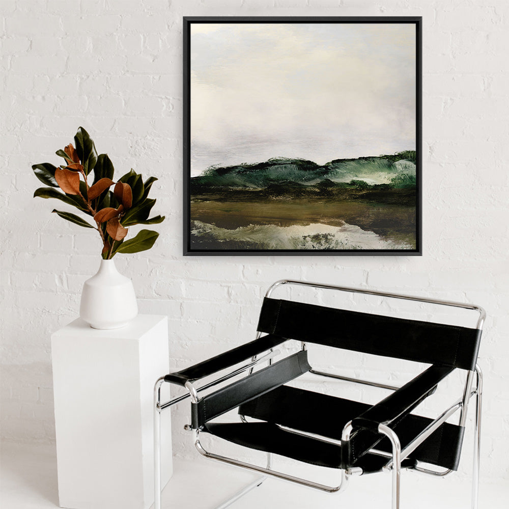 Shop Verte 1 (Square) Canvas Print a painted abstract themed framed canvas wall art print from The Print Emporium artwork collection - Buy Australian made fine art painting style stretched canvas prints for the home and your interior decor space, TPE-DH-181-CA-40X40-NF