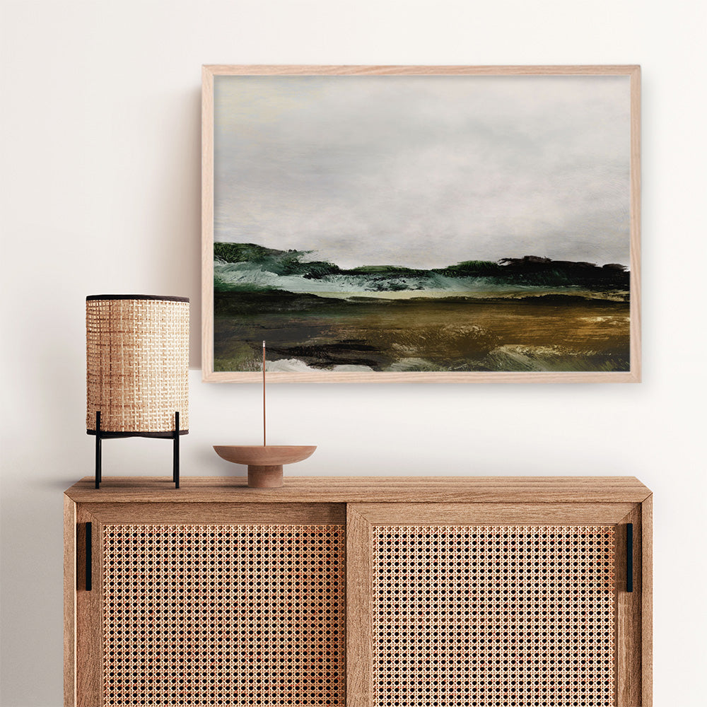 Shop Verte 2 Art Print a painted abstract themed wall art print from The Print Emporium wall artwork collection - Buy Australian made fine art painting style poster and framed prints for the home and your interior decor room, TPE-DH-369-AP