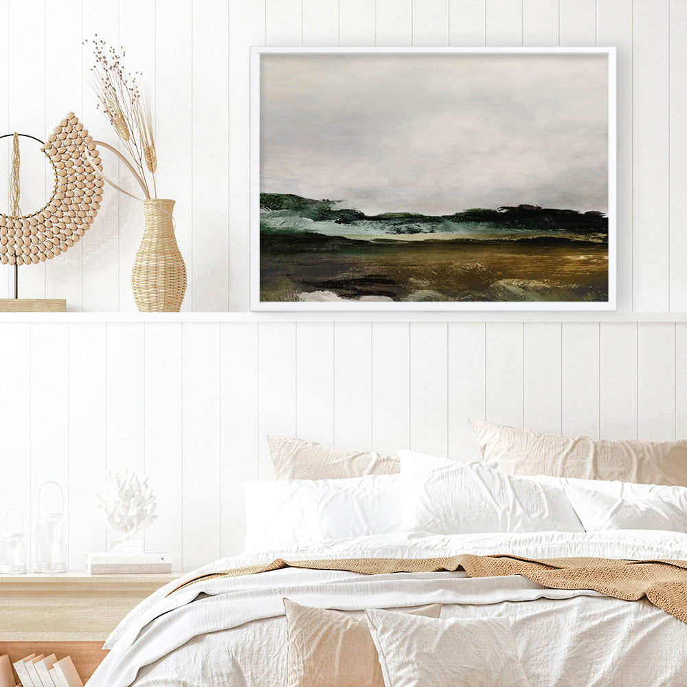 Shop Verte 2 Art Print a painted abstract themed wall art print from The Print Emporium wall artwork collection - Buy Australian made fine art painting style poster and framed prints for the home and your interior decor room, TPE-DH-369-AP