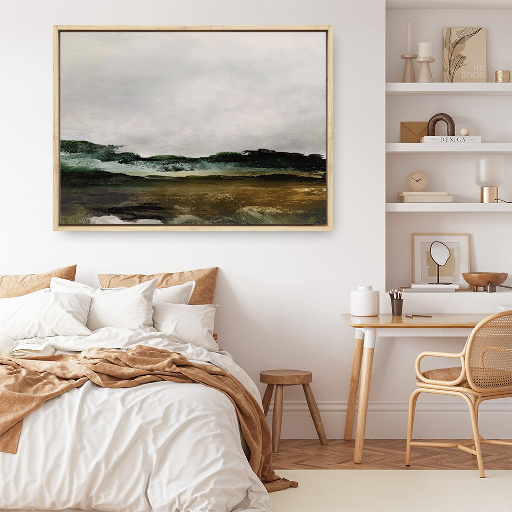 Shop Verte 2 Canvas Print a painted abstract themed framed canvas wall art print from The Print Emporium artwork collection - Buy Australian made fine art painting style stretched canvas prints for the home and your interior decor space, TPE-DH-369-CA-35X46-NF