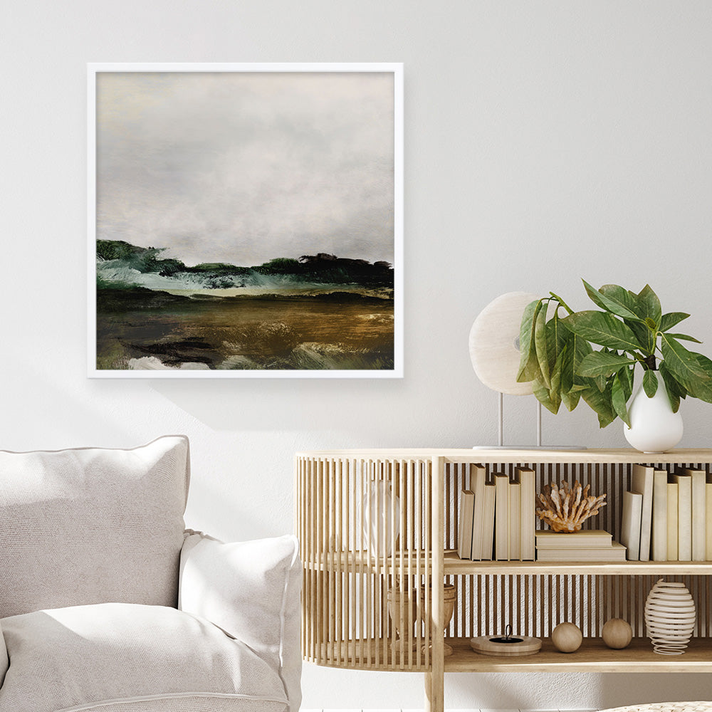 Shop Verte 2 (Square) Art Print a painted abstract themed wall art print from The Print Emporium wall artwork collection - Buy Australian made fine art painting style poster and framed prints for the home and your interior decor room, TPE-DH-182-AP