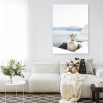Shop View From Santorini Photo Canvas Print a coastal themed photography framed stretched canvas print from The Print Emporium wall artwork collection - Buy Australian made prints for the home and your interior decor space, TPE-1298-CA-35X46-NF
