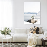 Shop View From Santorini Photo Canvas Print a coastal themed photography framed stretched canvas print from The Print Emporium wall artwork collection - Buy Australian made prints for the home and your interior decor space, TPE-1298-CA-35X46-NF