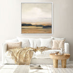Shop View from the Top Neutral (Square) Canvas Print a painted style framed canvas wall art print from The Print Emporium artwork collection - Buy Australian made fine art painting style stretched canvas prints for the home and your interior decor space, TPE-WA-68942-CA-40X40-NF