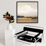 Shop View from the Top Neutral (Square) Canvas Print a painted style framed canvas wall art print from The Print Emporium artwork collection - Buy Australian made fine art painting style stretched canvas prints for the home and your interior decor space, TPE-WA-68942-CA-40X40-NF