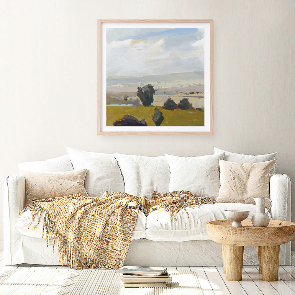 Shop View of the Valley (Square) Art Print a painted style wall art print from The Print Emporium wall artwork collection - Buy Australian made fine art painting style poster and framed prints for the home and your interior decor room, TPE-WA-68959-AP