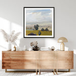 Shop View of the Valley (Square) Art Print a painted style wall art print from The Print Emporium wall artwork collection - Buy Australian made fine art painting style poster and framed prints for the home and your interior decor room, TPE-WA-68959-AP