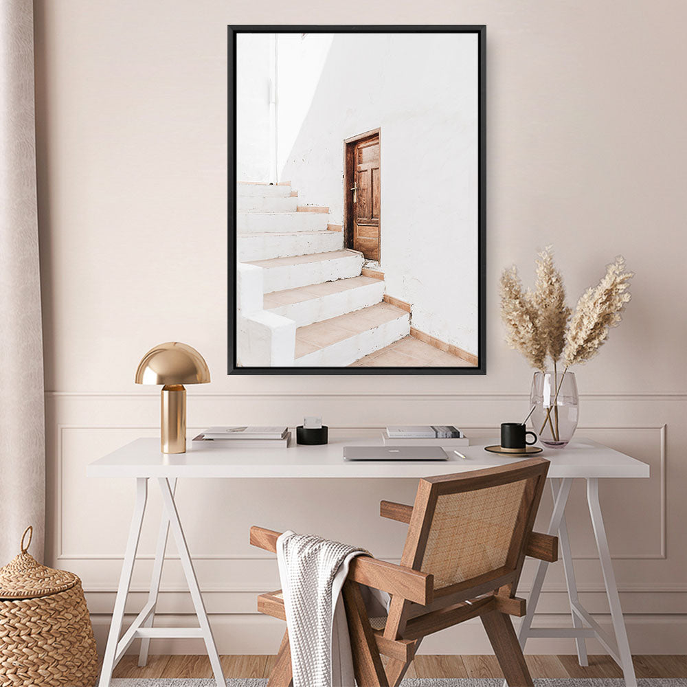Shop Villa Steps Photo Canvas Print a Moroccan desert boho themed photography framed stretched canvas print from The Print Emporium wall artwork collection - Buy Australian made prints for the home and your interior decor space, TPE-1307-CA-35X46-NF