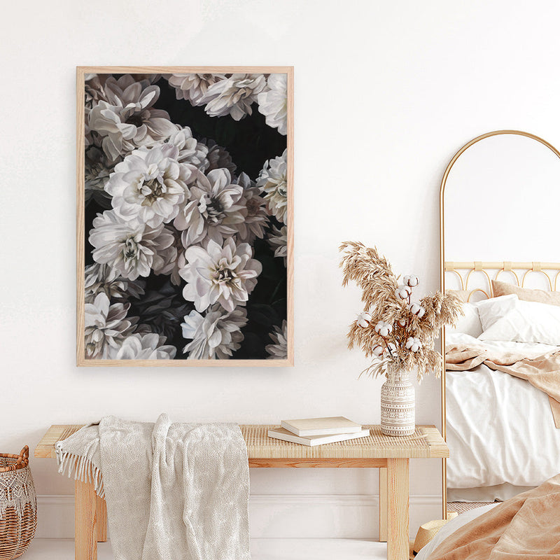Shop Vintage Blooms Art Print a floral themed painted wall art print from The Print Emporium wall artwork collection - Buy Australian made fine art painting style poster and framed prints for the home and your interior decor room, TPE-207-AP