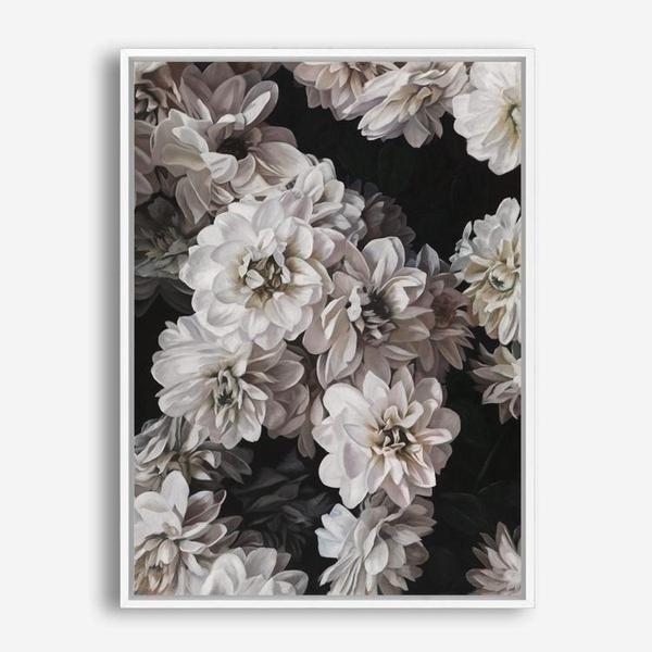 Shop Vintage Blooms Canvas Print a floral themed painted framed canvas wall art print from The Print Emporium artwork collection - Buy Australian made fine art painting style stretched canvas prints for the home and your interior decor space, TPE-207-CA-35X46-NF