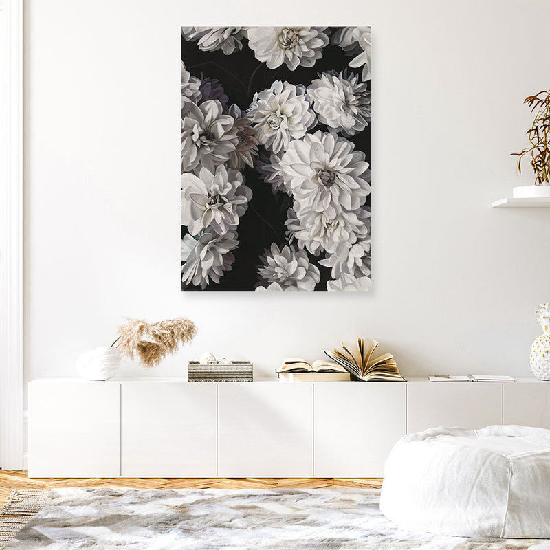 Shop Vintage Blooms II Canvas Print a floral themed painted framed canvas wall art print from The Print Emporium artwork collection - Buy Australian made fine art painting style stretched canvas prints for the home and your interior decor space, TPE-390-CA-35X46-NF