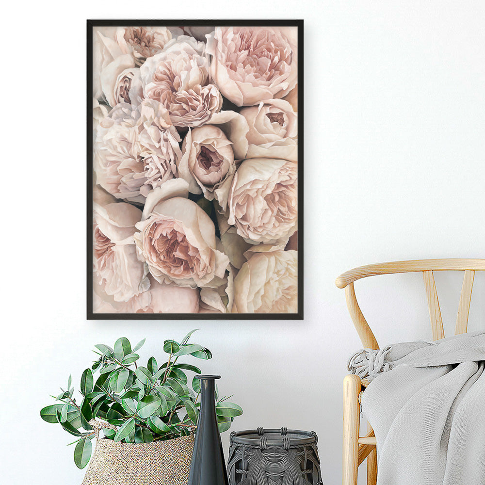 Shop Vintage Peonies I Art Print a floral themed painted wall art print from The Print Emporium wall artwork collection - Buy Australian made fine art painting style poster and framed prints for the home and your interior decor room, TPE-321-AP