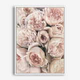 Shop Vintage Peonies I Canvas Print a floral themed painted framed canvas wall art print from The Print Emporium artwork collection - Buy Australian made fine art painting style stretched canvas prints for the home and your interior decor space, TPE-321-CA-35X46-NF