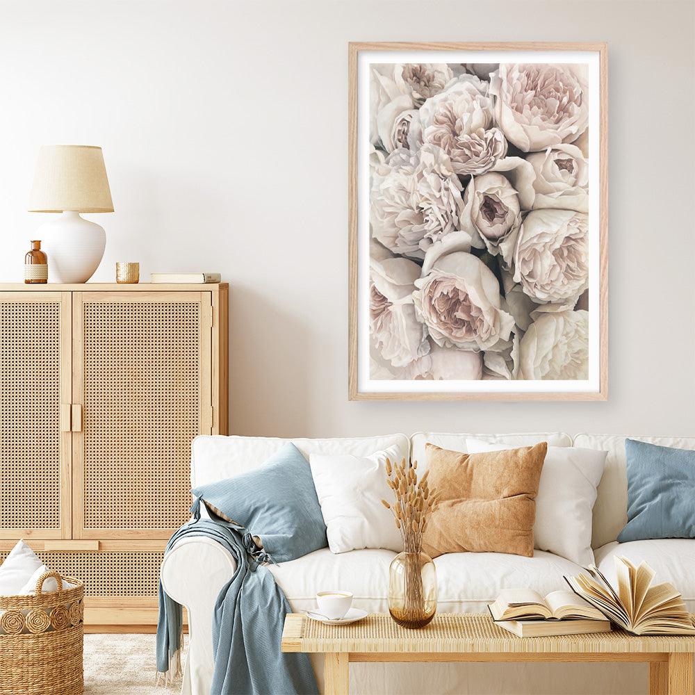 Shop Vintage Peonies II Art Print a floral themed painted wall art print from The Print Emporium wall artwork collection - Buy Australian made fine art painting style poster and framed prints for the home and your interior decor room, TPE-347-AP