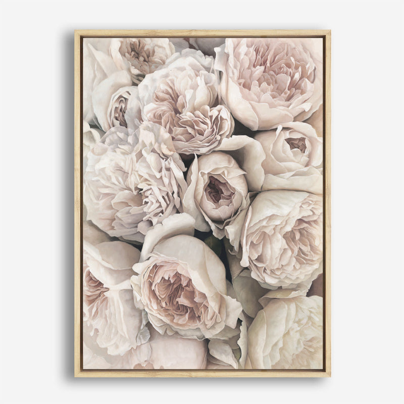 Shop Vintage Peonies II Canvas Print a floral themed painted framed canvas wall art print from The Print Emporium artwork collection - Buy Australian made fine art painting style stretched canvas prints for the home and your interior decor space, TPE-347-CA-35X46-NF