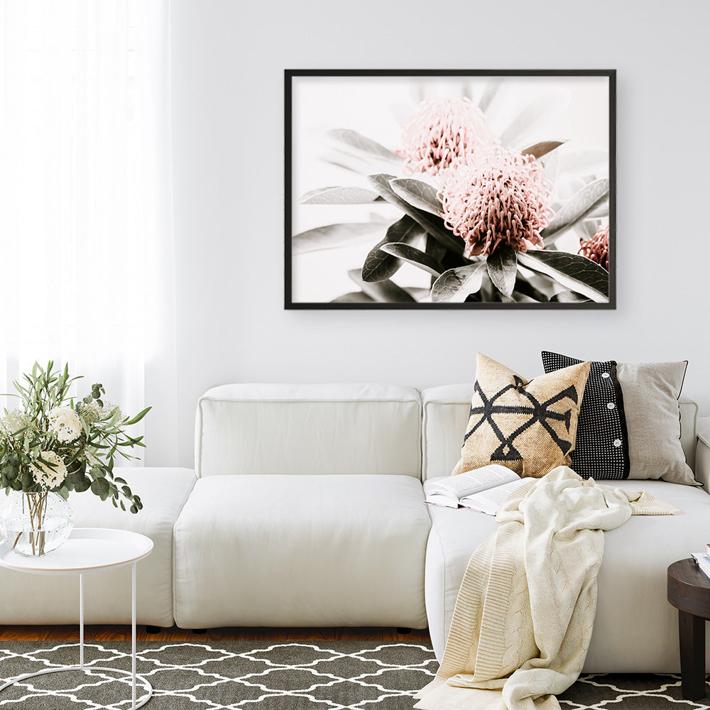 Shop Waratah Flowers Photo Art Print a floral themed photography wall art print from The Print Emporium wall artwork collection - Buy Australian made fine art poster and framed prints for the home and your interior decor room, TPE-538-AP