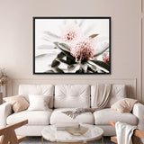 Shop Waratah Flowers Photo Canvas Print a floral themed photography framed stretched canvas print from The Print Emporium wall artwork collection - Buy Australian made prints for the home and your interior decor space, TPE-538-CA-35X46-NF