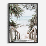Shop Wategos Beach I Photo Canvas Print a coastal themed photography framed stretched canvas print from The Print Emporium wall artwork collection - Buy Australian made prints for the home and your interior decor space, TPE-952-CA-35X46-NF