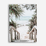 Shop Wategos Beach I Photo Canvas Print a coastal themed photography framed stretched canvas print from The Print Emporium wall artwork collection - Buy Australian made prints for the home and your interior decor space, TPE-952-CA-35X46-NF
